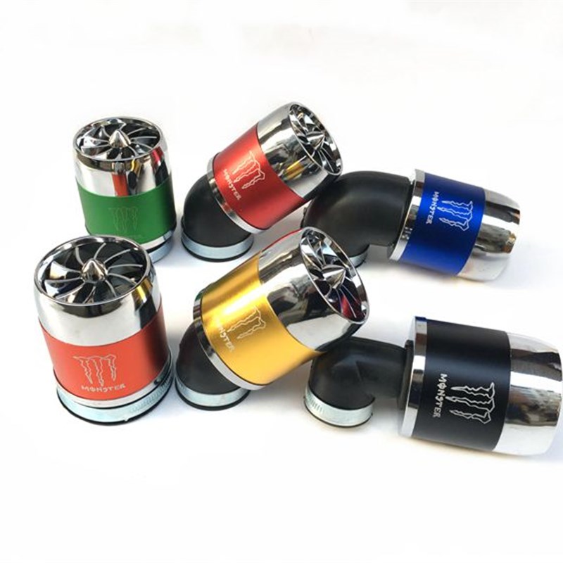 摩托车改装配件福喜鬼火空滤器冬菇头高风量滤清器风扇吸气蘑菇头