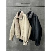 宋春江同款 秋冬加厚高级感皮毛一体加绒棉衣男座山雕夹克外套