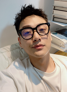 宋春江同款 新款复古流行百搭简约大框男女同款装饰眼镜