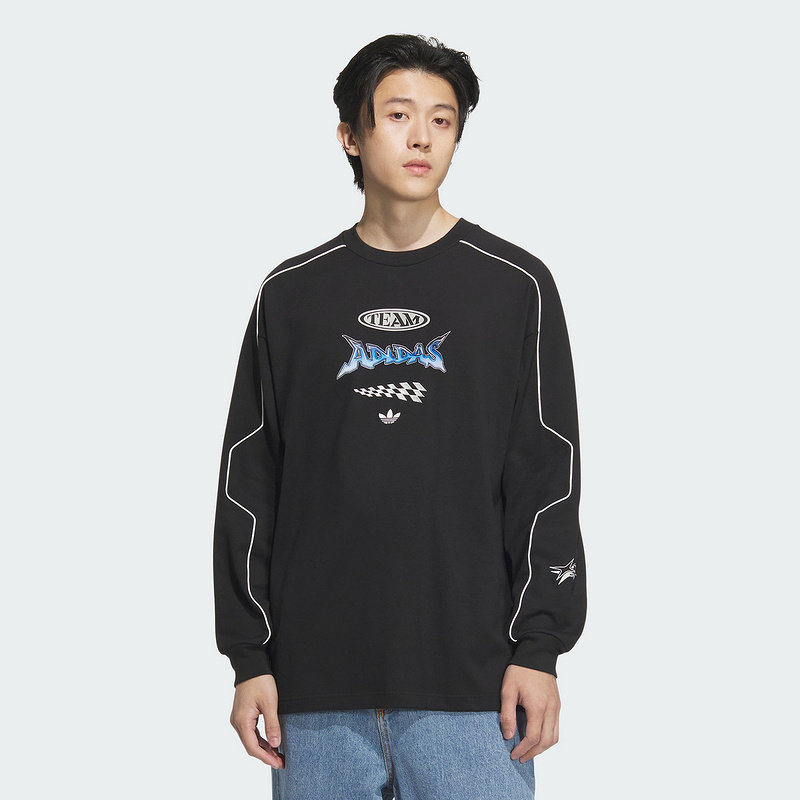 Adidas阿迪达斯三叶草男装女装2025春季新款套头圆领卫衣JM8037