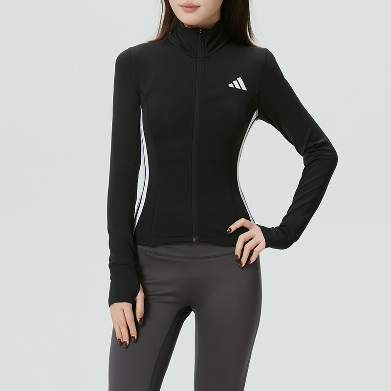 Adidas阿迪达斯女装2026春季新款WE JKT 3S修身针织外套KB7843