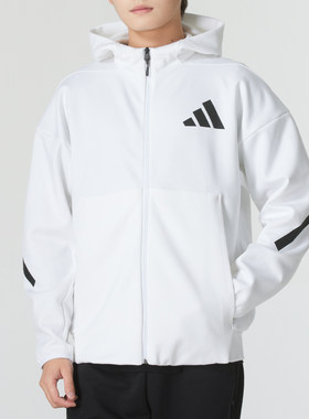 Adidas阿迪达斯男装连帽拉链外套