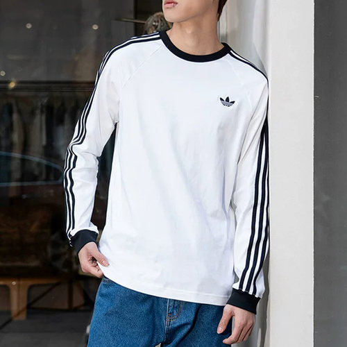 Adidas阿迪达斯三叶草男装2026春季新款3S LS TEE长袖T恤KE3545