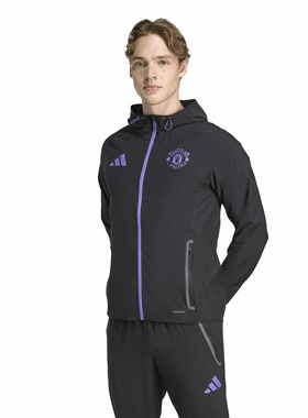 Adidas阿迪达斯男装2025秋季新款MUFC C VT J曼联梭织夹克JV5351