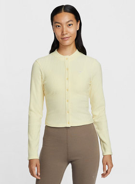 Nike耐克女装2026春季新款CHILL KNT WIDE RIB CA针织开衫IF0235