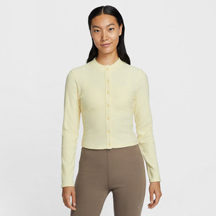 Nike耐克女装2026春季新款CHILL KNT WIDE RIB CA针织开衫IF0235