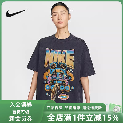 耐克短袖女装休闲圆领T恤