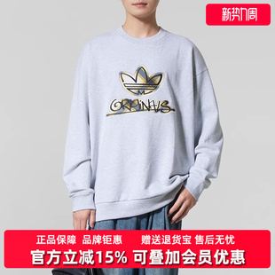 SWEAT 新款 CREW套头卫衣KC0117 2025冬季 Adidas阿迪达斯三叶草男装