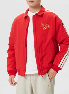 Adidas阿迪达斯男装2025冬季新款NYR 3S WV JKT保暖外套KE4059