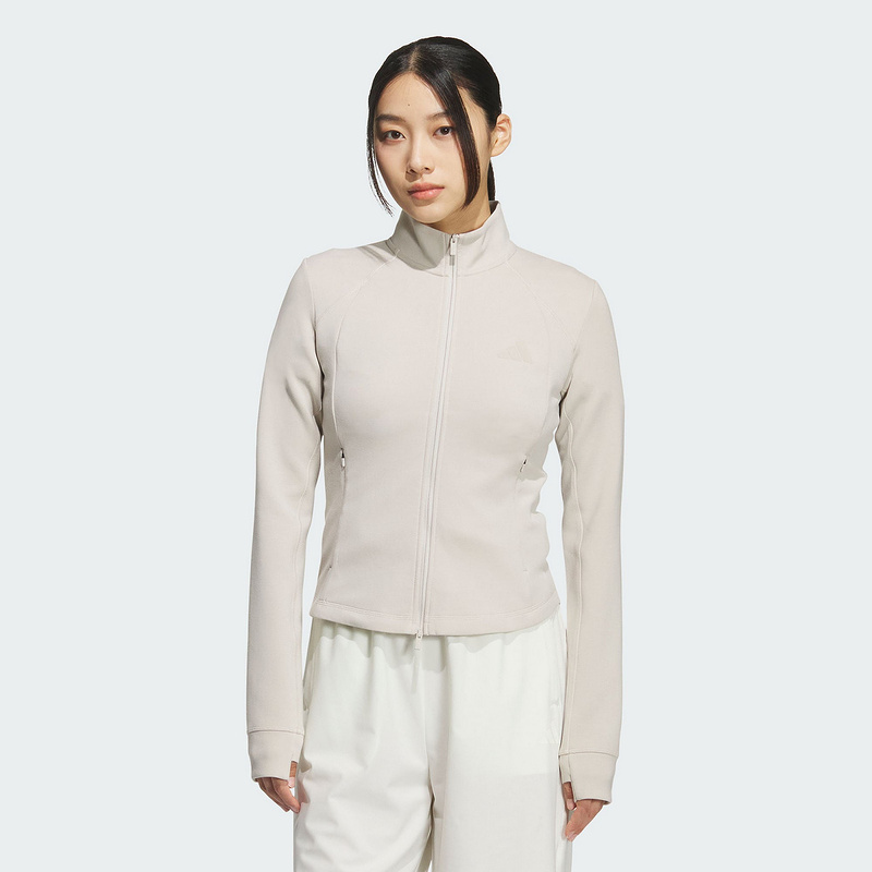 Adidas阿迪达斯女装2025冬季新款W SLIM KNIT JKT针织夹克KF2507