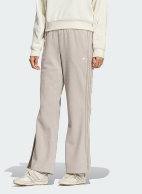 Adidas阿迪达斯三叶草女裤2025冬季新款CHENILLE PANTS长裤KS5984