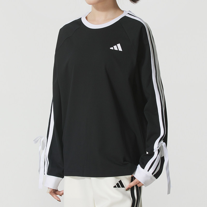 Adidas阿迪达斯女装2026春季新款DANCE LS TEE2圆领长袖T恤KG3858