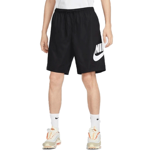 NIKE耐克男裤2025夏新款大LOGO运动休闲宽松透气舒适五分裤FN3304