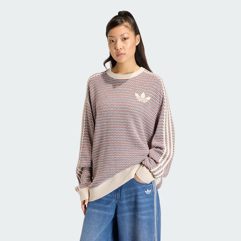 Adidas阿迪达斯三叶草男装女装2026春季新款休闲圆领套头衫KQ6292