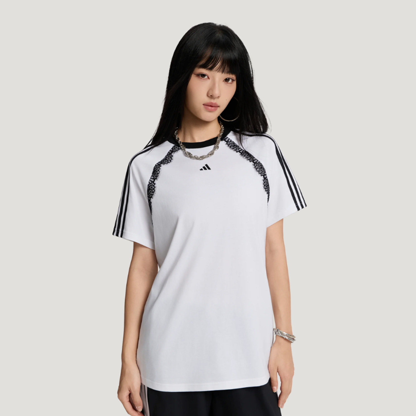 Adidas阿迪达斯女装2026秋季新款DCE BF SS TEE休闲短袖T恤LD8217