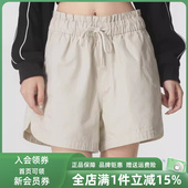 SHORT弹力腰身梭织纯棉短裤 Adidas女裤 新款 KG8499 2025秋季