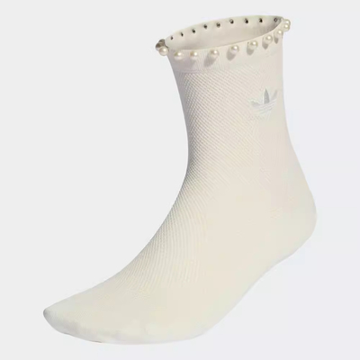 Adidas阿迪达斯女袜2026春季新款PEARLS CR S 1P户外休闲袜KD8378
