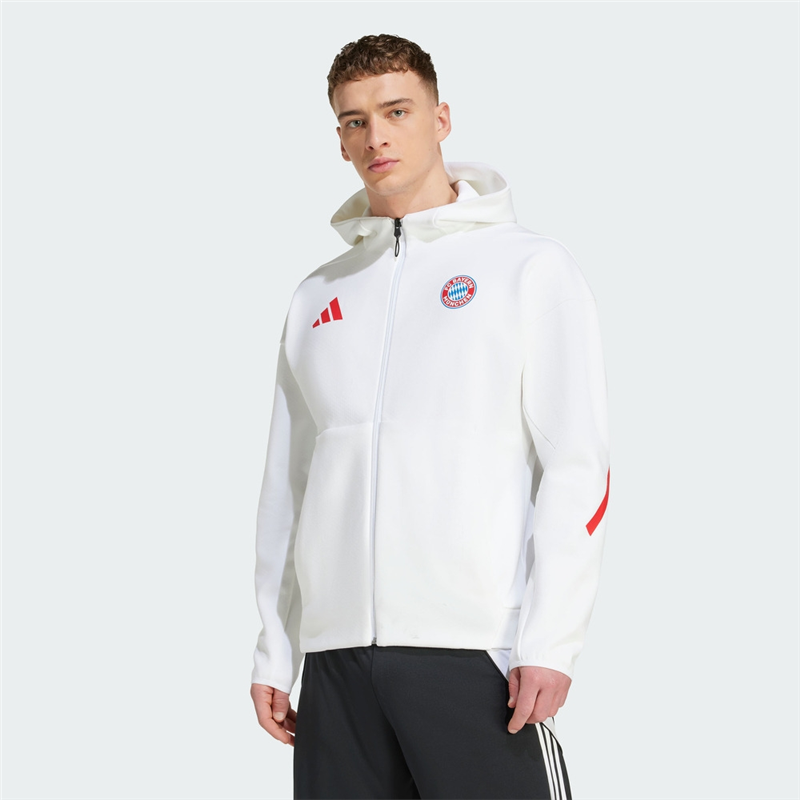Adidas阿迪达斯男装2025秋季新款FCB ANTH JKT连帽休闲外套JM9439