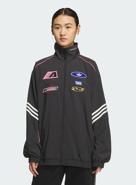 Adidas阿迪达斯三叶草女装2025秋季新款MOTO JKT W梭织外套KG6676