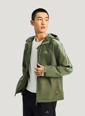 Adidas阿迪达斯男装2026春季新款TH SOFTSHELL JK梭织外套KR2497