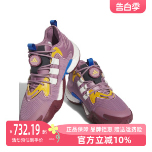 Adidas阿迪达斯男鞋2023秋新款缓震实战训练运动低帮篮球鞋IE9304