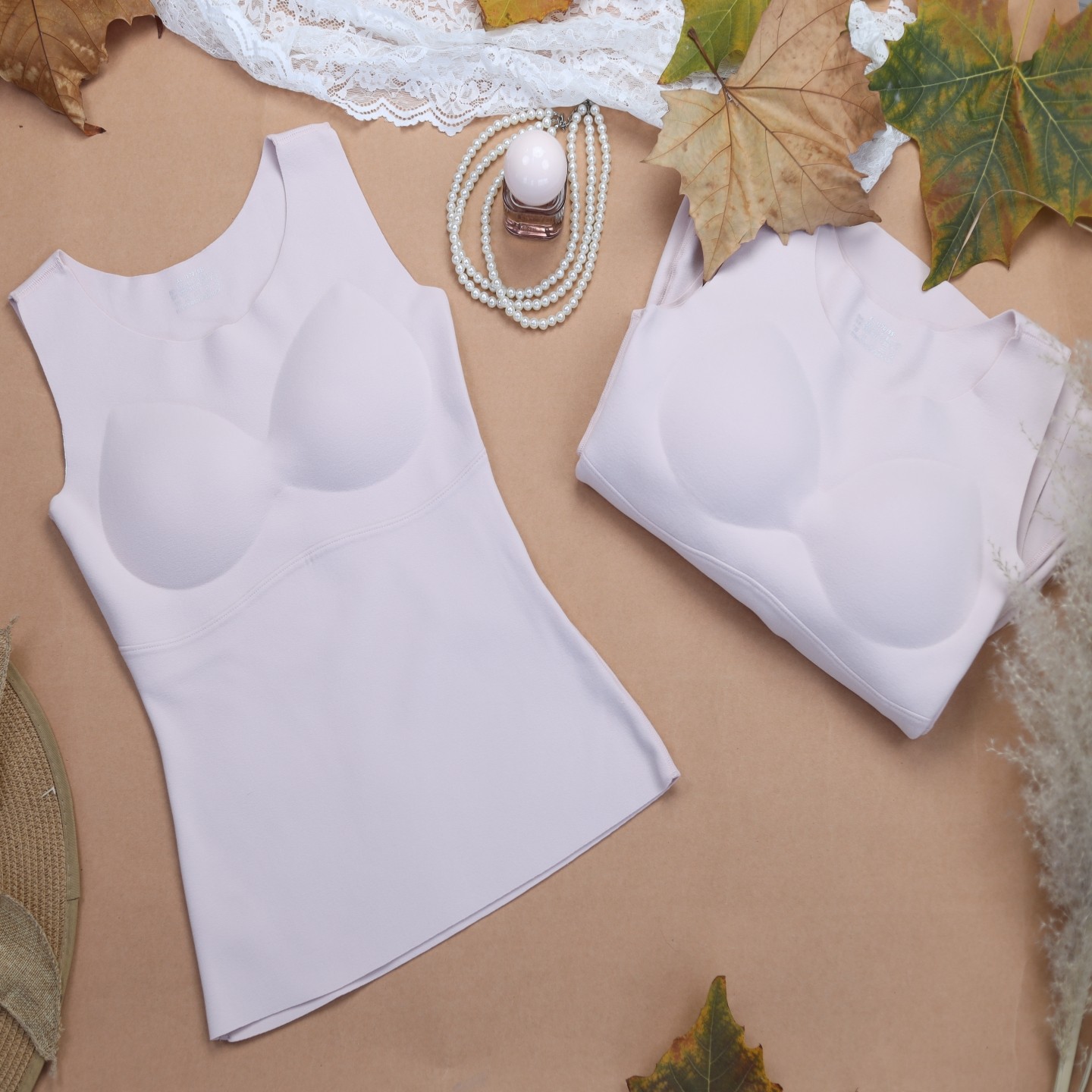 山海印迹SH203秋冬简约V领女士无痕带胸垫保暖背心免穿文胸内衣,女士内衣/男士内衣/家居服,保暖背心,淘宝优惠券,粉丝福利购,淘宝优惠卷