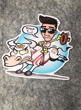 改装车机车摩托海顿个性贴纸滑板卡通装饰遮痕个性车贴D870