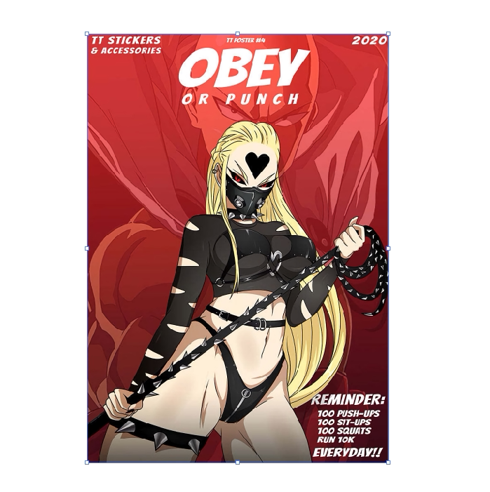 日漫冷酷性感美女车贴画烫画划纹贴二次元卡通动漫摩托贴d2874