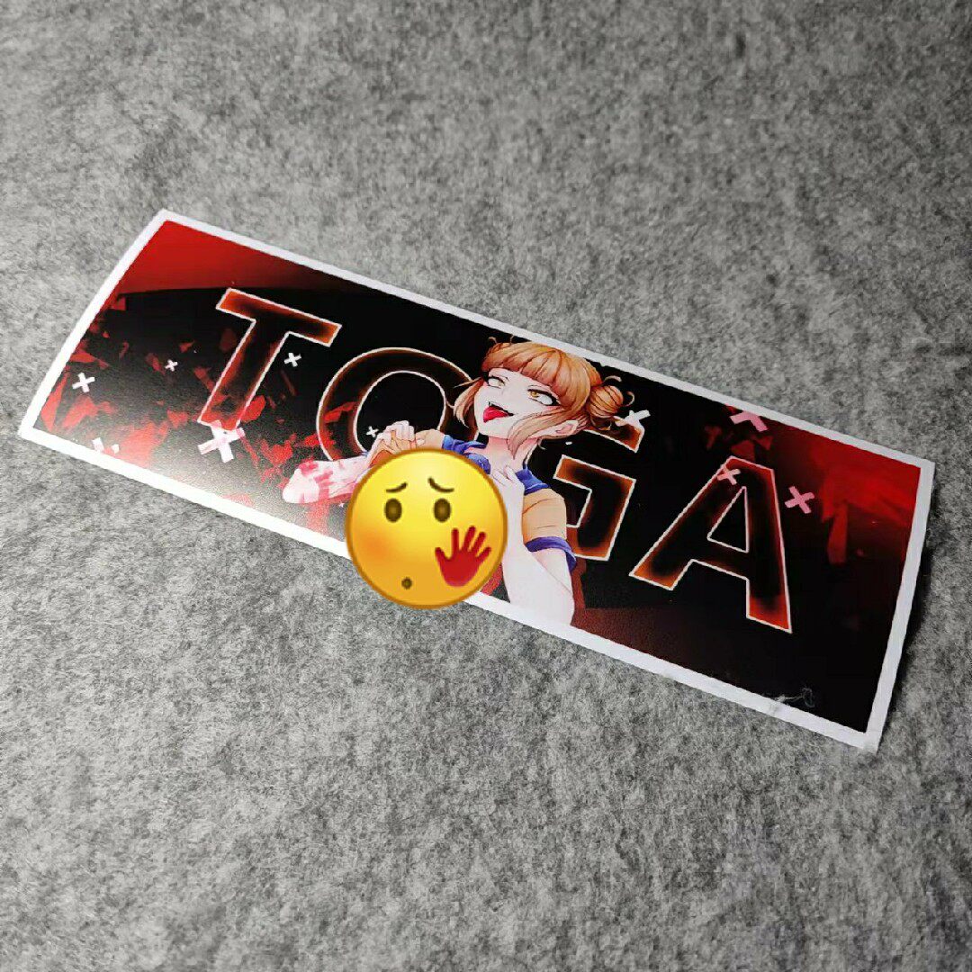 二次元血红小魔女文字标语改装摩托贴潮流电动车侧窗jdm烫画d2099