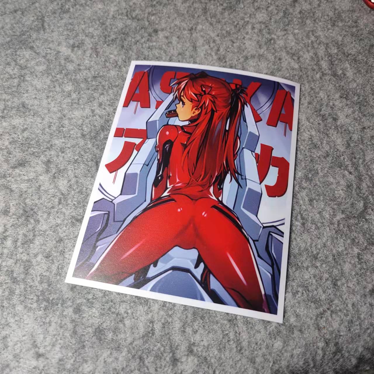 潮流改装贴二次元漫画老婆酱改装汽车摩托贴纸痛车小窗车贴D2220
