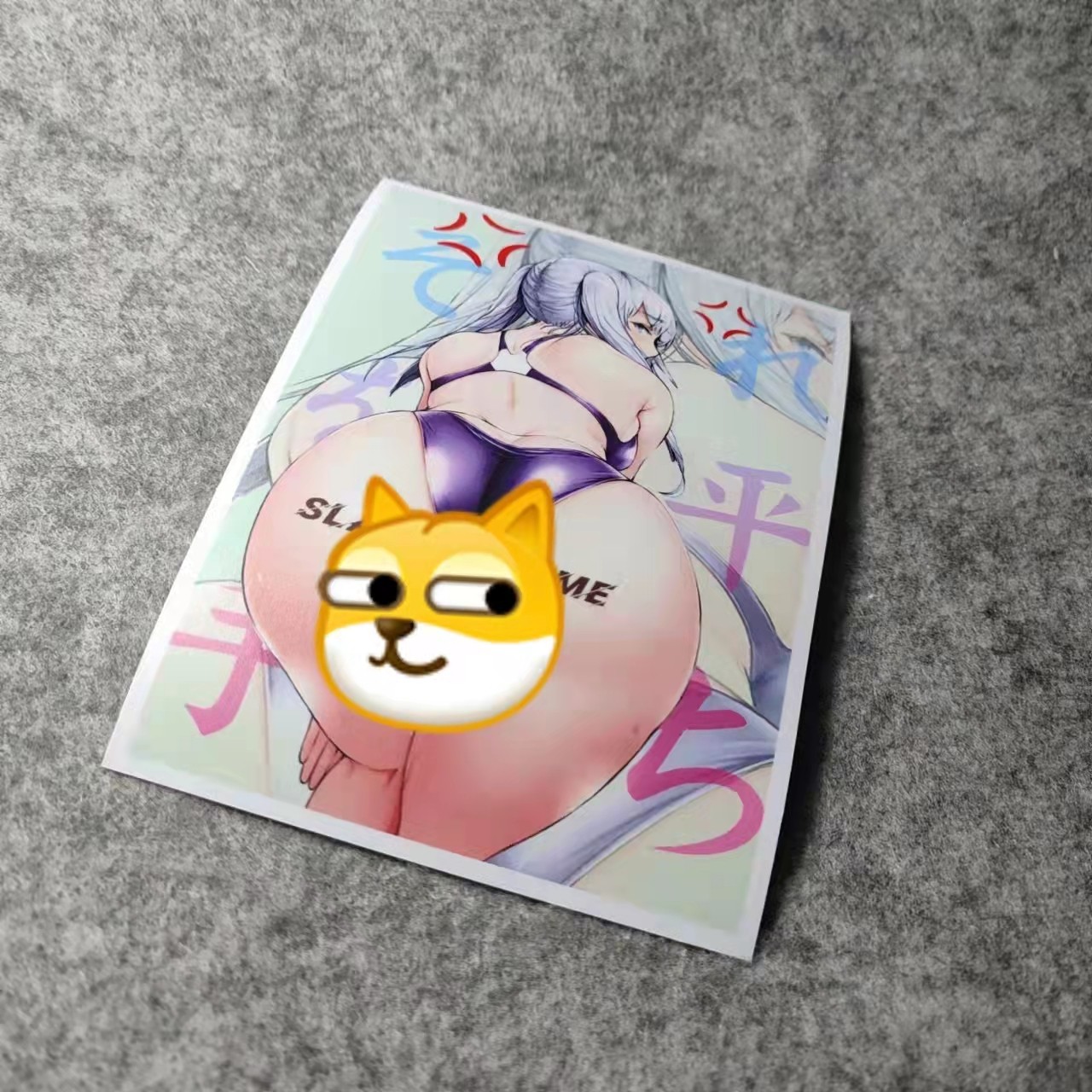 二次元日系个性老婆酱PVC侧窗改装痛车摩托贴电动车潮流烫画D2171