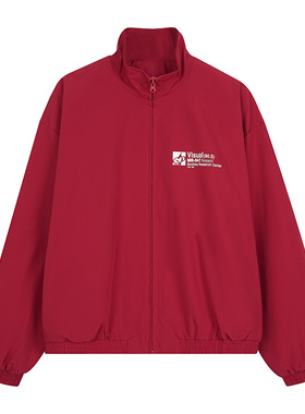 He刺野/ 马年限定红色 轻奢飞行红色夹克vibe外套男痞帅外套夹克