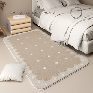 长条毯轻奢耐脏房间床下可擦洗地垫 卧室地毯床边毯高级色主卧加厚