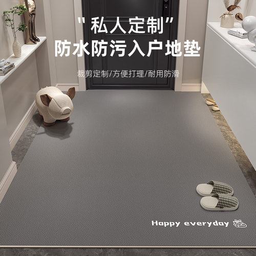 入户地垫2025新款pvc免洗可擦脚垫进门门口高级感耐脏可裁剪地毯
