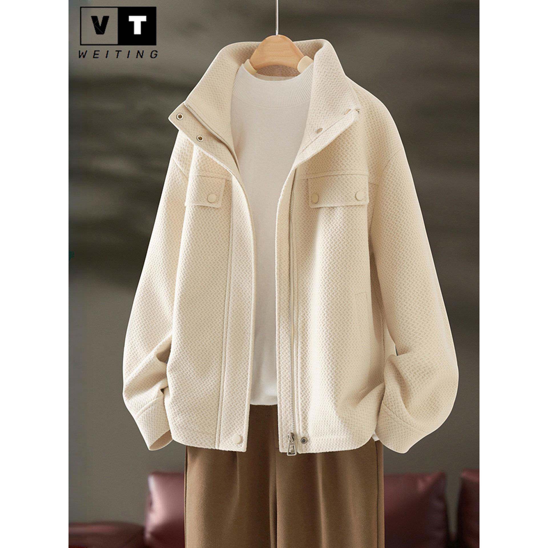 WEI TING小香风春秋夹棉款外套女2025年秋季新款夹克休闲棒球服