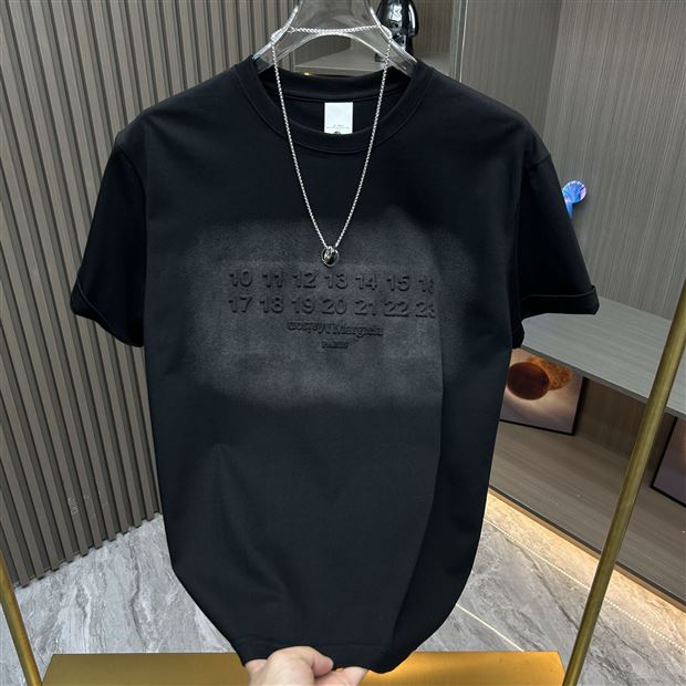 欧洲站~潮流好物！2025潮牌短袖T恤男夏季新款圆领百搭半袖打底衫