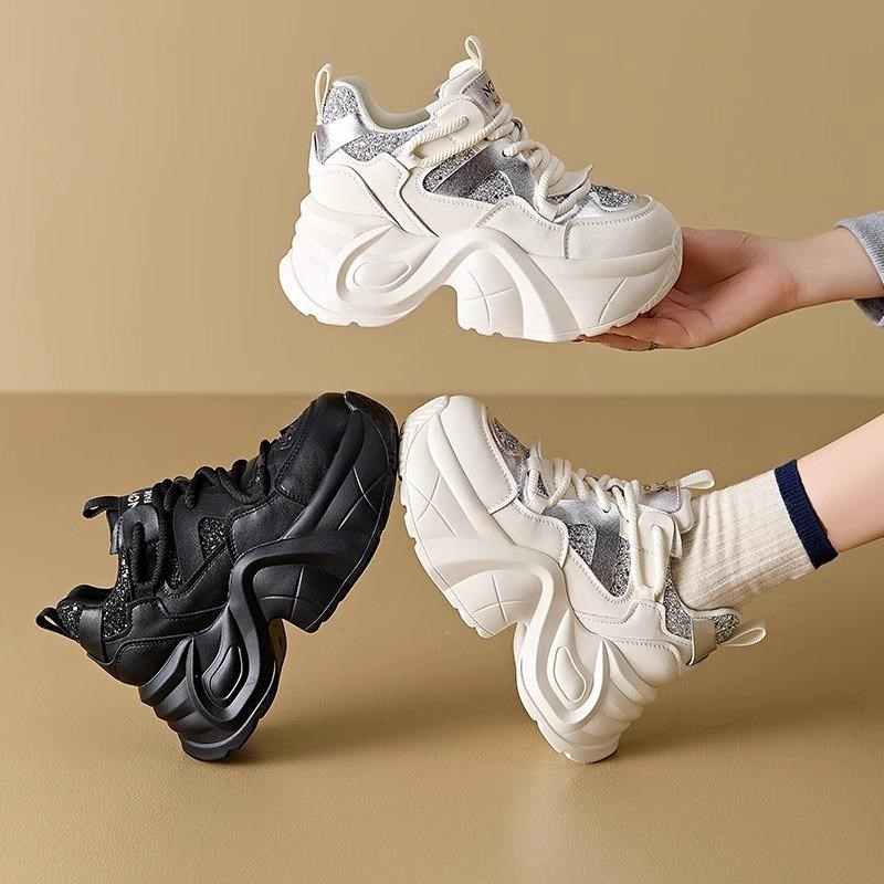 【戚薇周也同款】香港老爹鞋2025春秋新款内增高9厘米休闲运动鞋