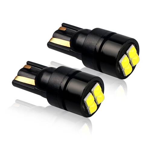 示宽灯超亮led透镜汽车车外灯日行灯改装通用行车灯t10冰蓝小灯泡