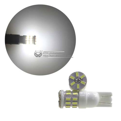 示宽灯T10 陶瓷led超亮示宽灯改装牌照灯日行灯led小灯泡白色冰蓝