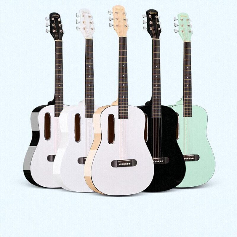 吉他38/41寸初学者儿童民谣木吉他男生女生新手入门专用粉色乐器