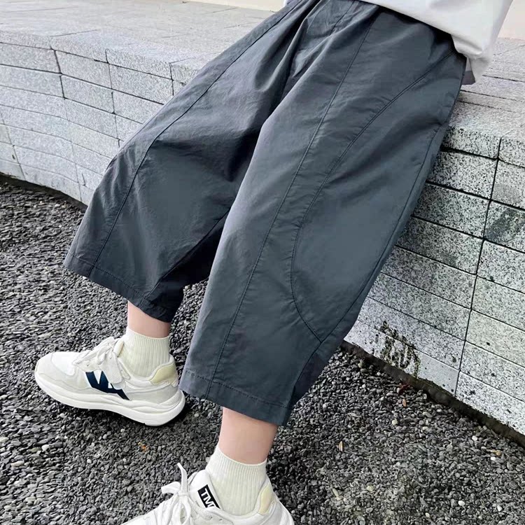 男童七分裤夏季薄款速干休闲裤帅气透气中大童男孩炸街裤子学生裤