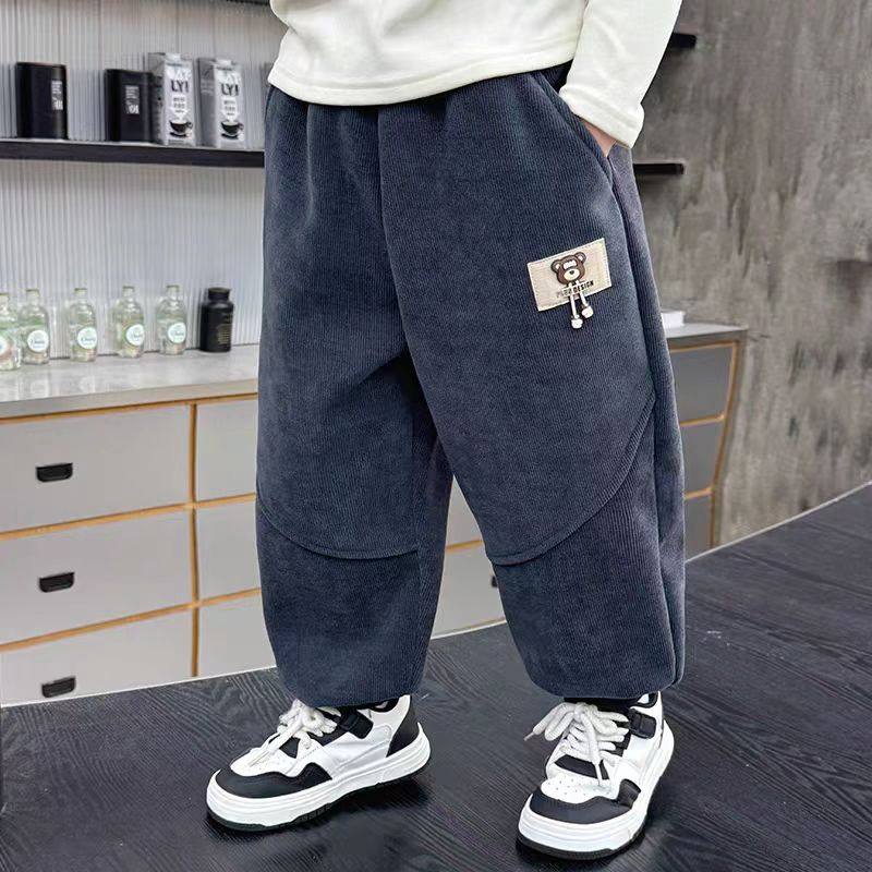 男童裤子春秋款男孩长裤2025新款儿童秋冬运动裤宝宝春季宽松卫裤