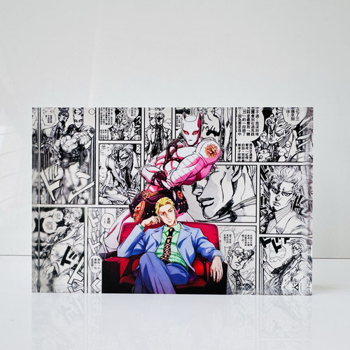 JOJO的奇妙冒险周边吉良吉影动漫周边二次元桌面摆件立牌亚克力砖