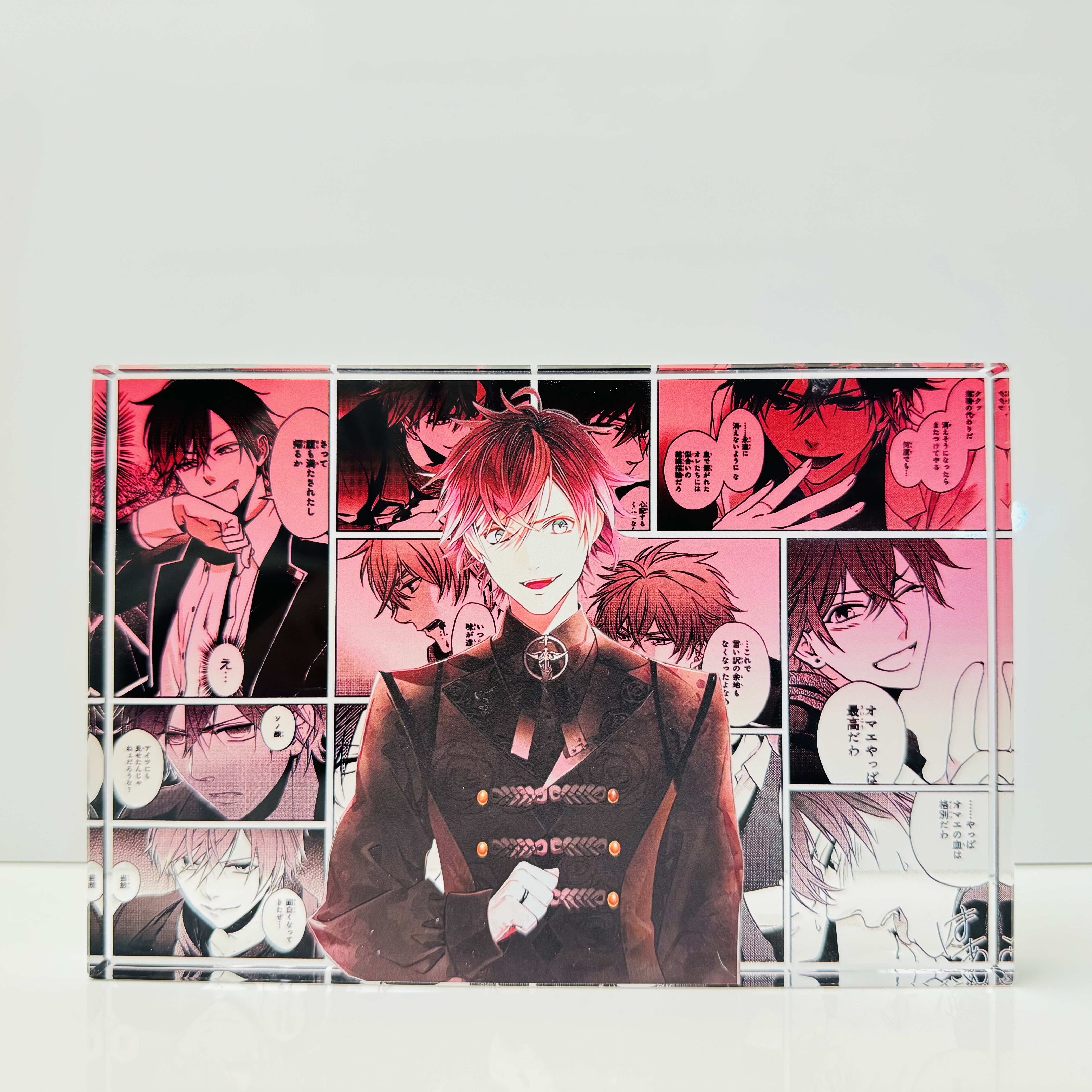 魔鬼恋人周边逆卷绫人二次元立牌卡通桌面摆件动漫亚克力水晶砖