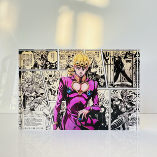 乔鲁诺乔巴纳jojo的奇妙冒险黄金之风动漫周边立牌摆件亚克力砖