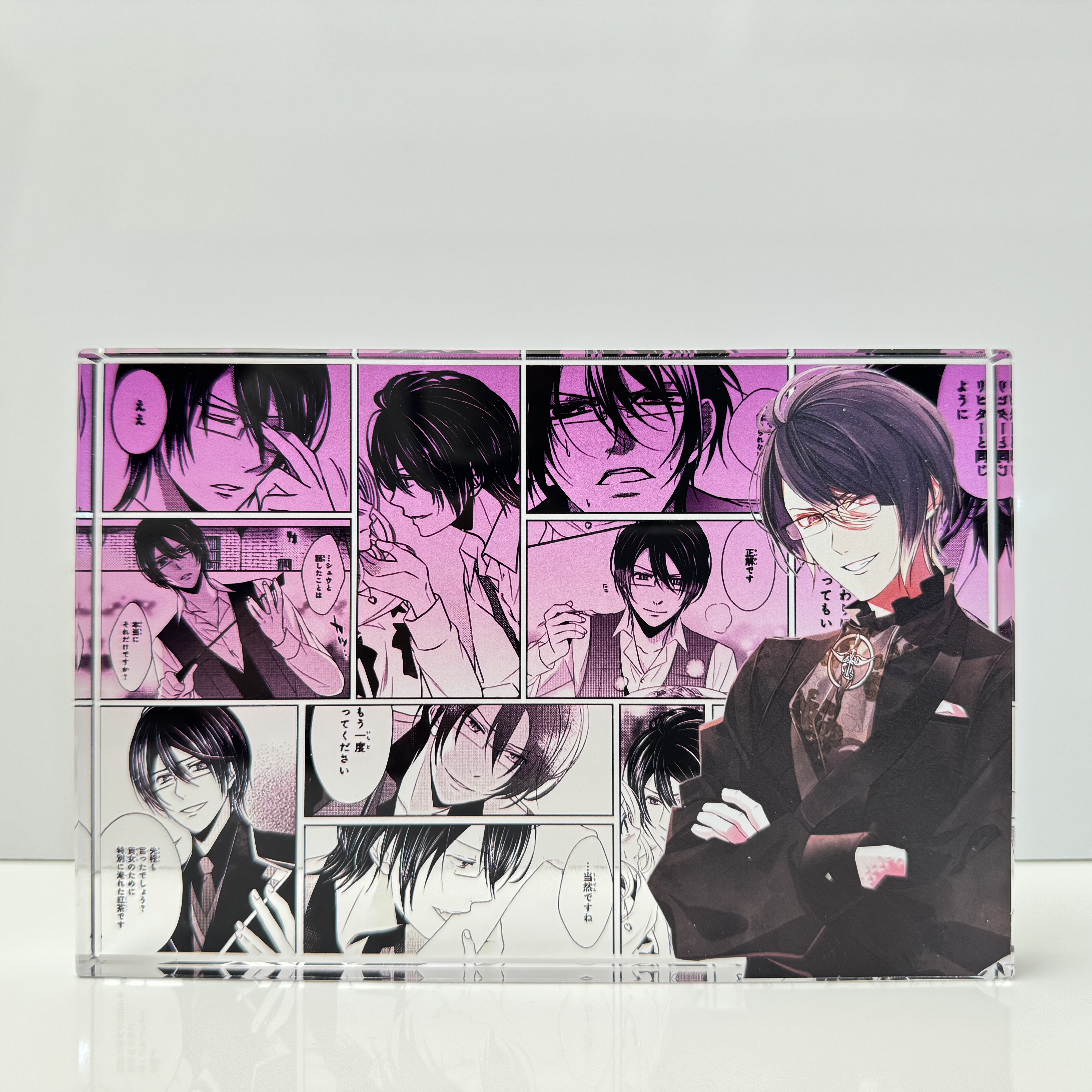 魔鬼恋人周边逆卷怜司二次元立牌卡通桌面摆件动漫亚克力水晶砖