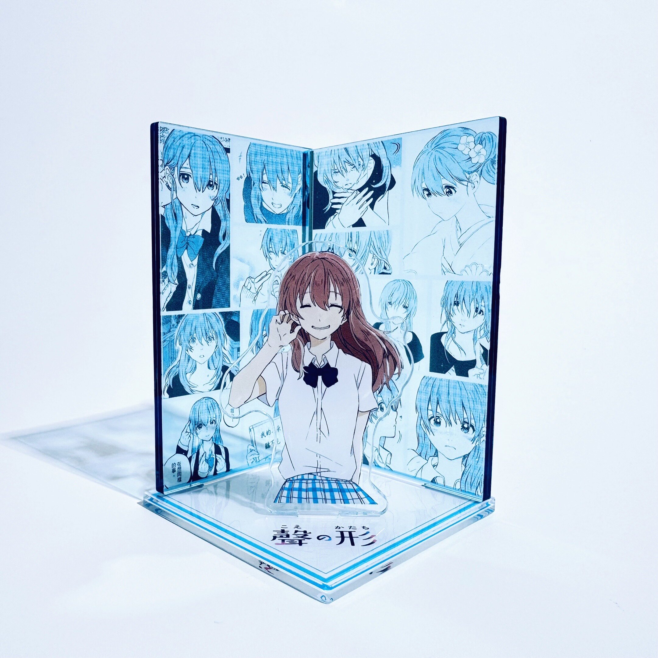 西宫硝子周边手办声之形漫画创意少女摆件礼物动漫亚克力三插立牌