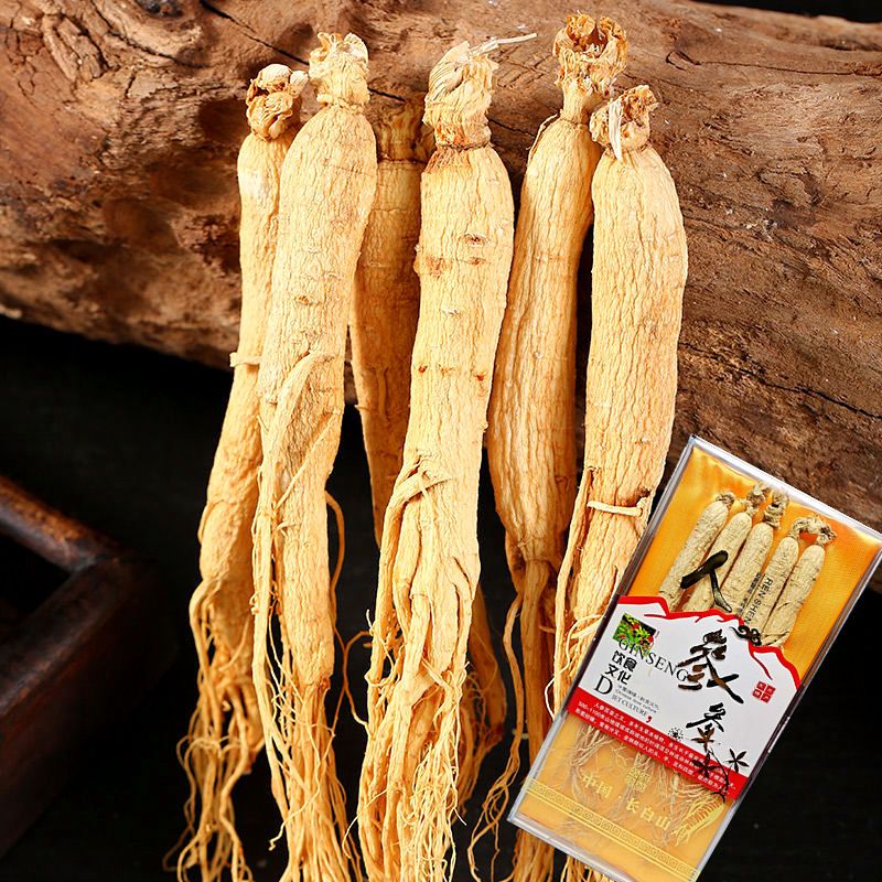 正宗长白山生晒参干人参白参整枝东北吉林人参泡酒参泡水煲汤鲜参