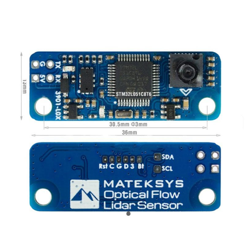 MATEK 3901-LOX 光流计 激光雷达传感 器F4 F7穿越机飞控定高悬停