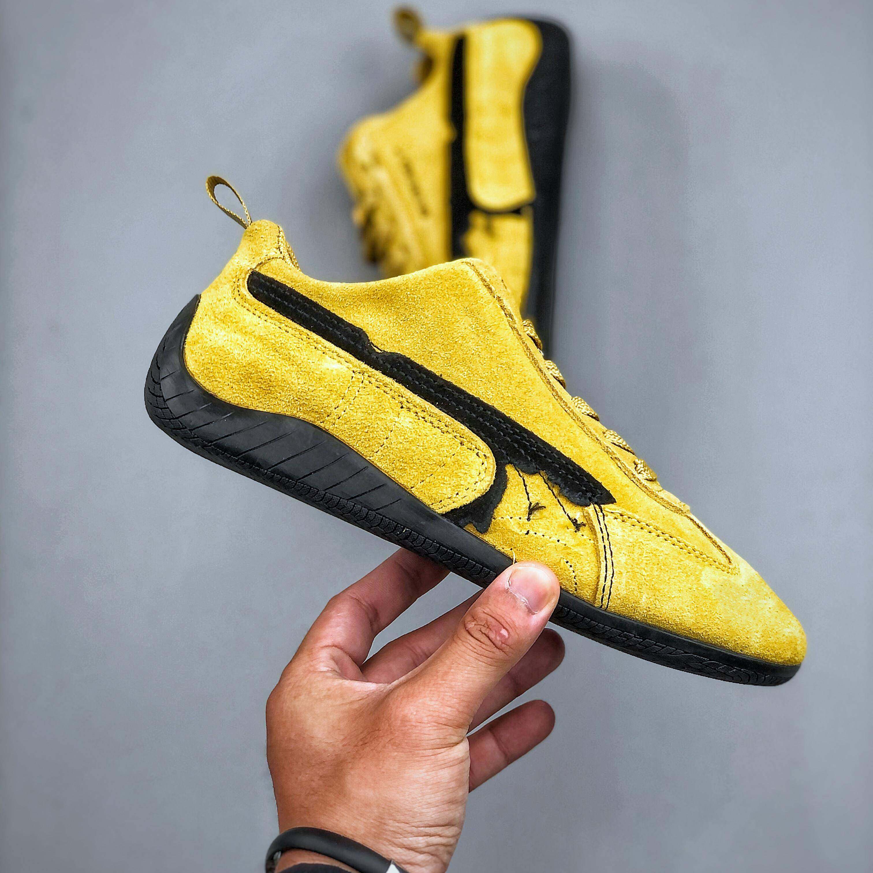 今年超火复古流行舒服软底黄色德训鞋日常外出配阔腿裤运动休闲鞋,女鞋,时尚休闲鞋,淘宝优惠券,粉丝福利购,淘宝优惠卷